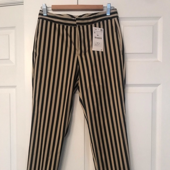 NWT Zara Stripe Trouser Pants Sz S - Picture 3 of 5